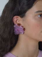 Iris Simple Pink Earrings