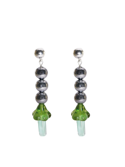 Magic Mushroom Green Earrings