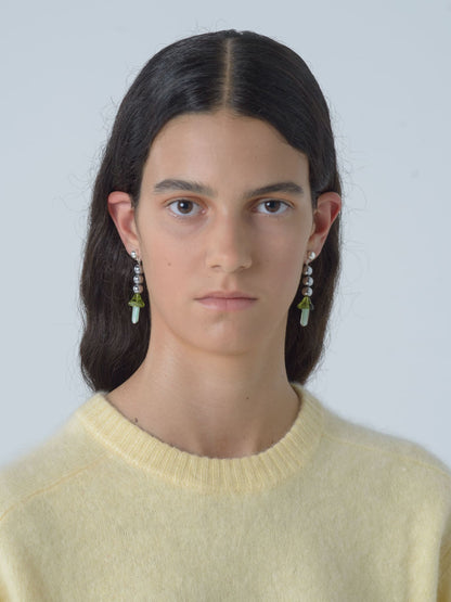 Magic Mushroom Green Earrings