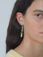 Magic Mushroom Green Earrings