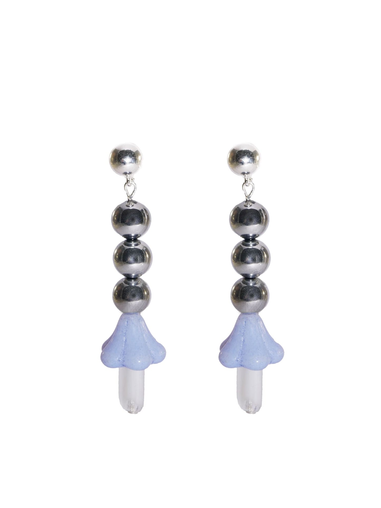 Magic Mushroom Light Blue Earrings