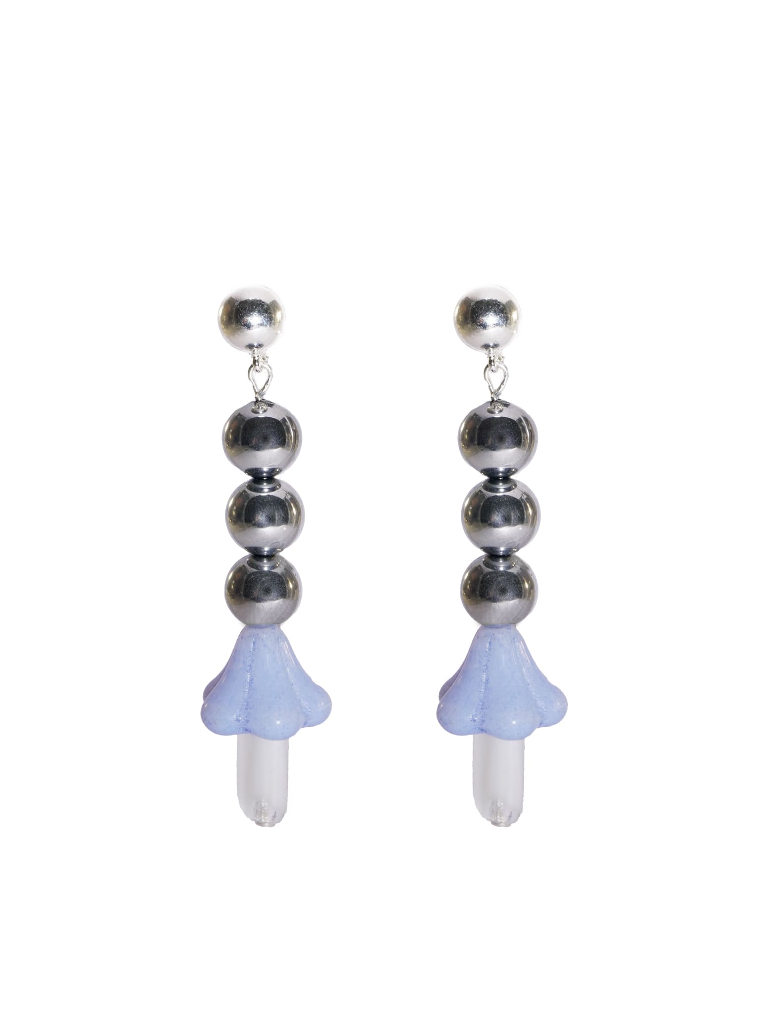 Magic Mushroom Light Blue Earrings