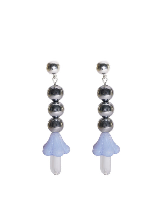 Magic Mushroom Light Blue Earrings