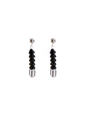 Oruga Black Earrings