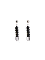Oruga Black Earrings
