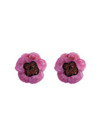 Camelia Purple Earrings