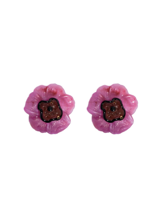Camelia Purple Earrings