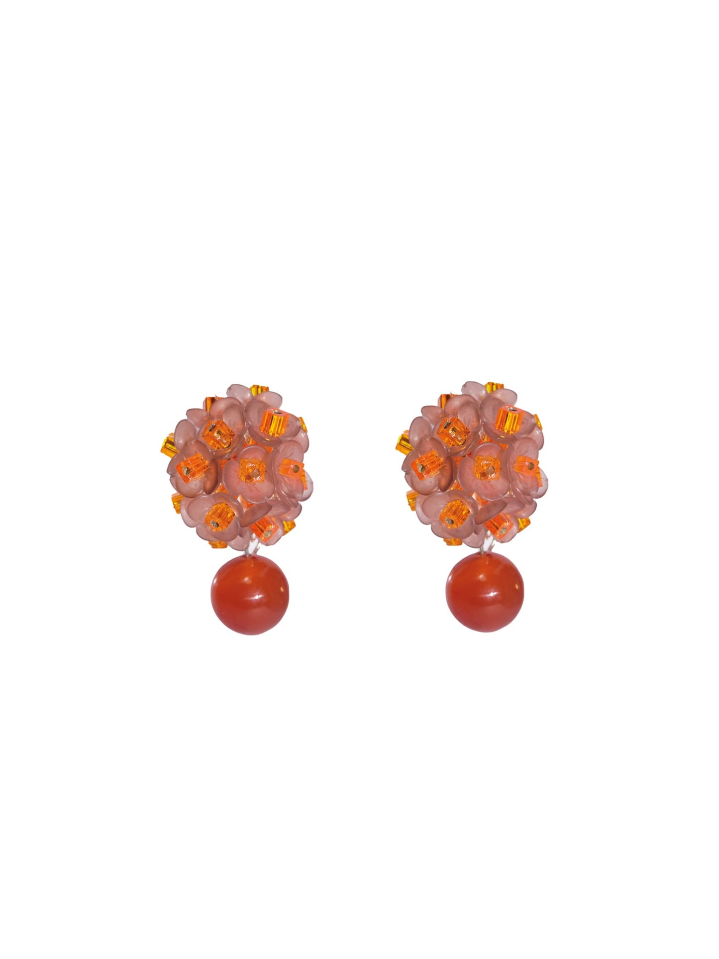 Sakura Tangerine Earrings