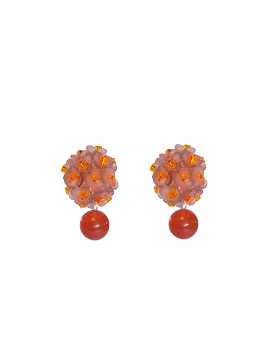 Sakura Tangerine Earrings