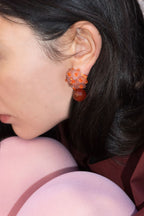 Sakura Tangerine Earrings