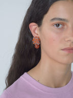 Sakura Tangerine Earrings