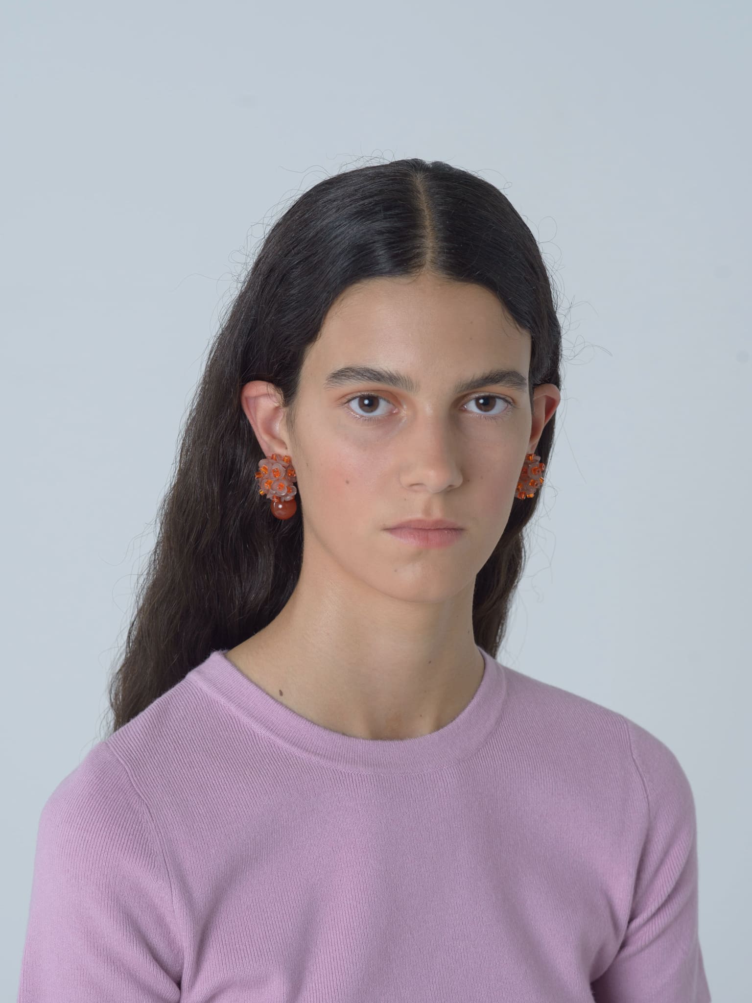 Sakura Tangerine Earrings